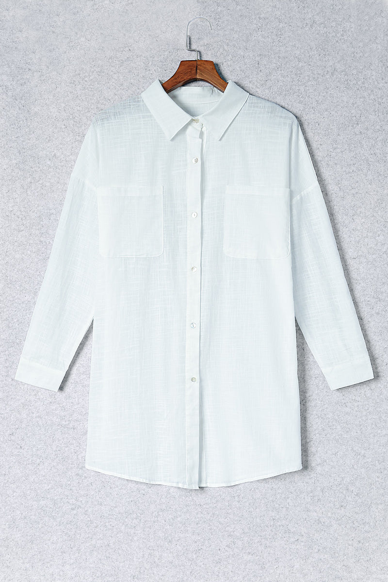 Button-Up Longline Shirt
